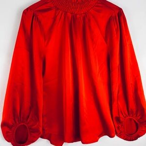 Mittoshop Vibrant Red Blouse